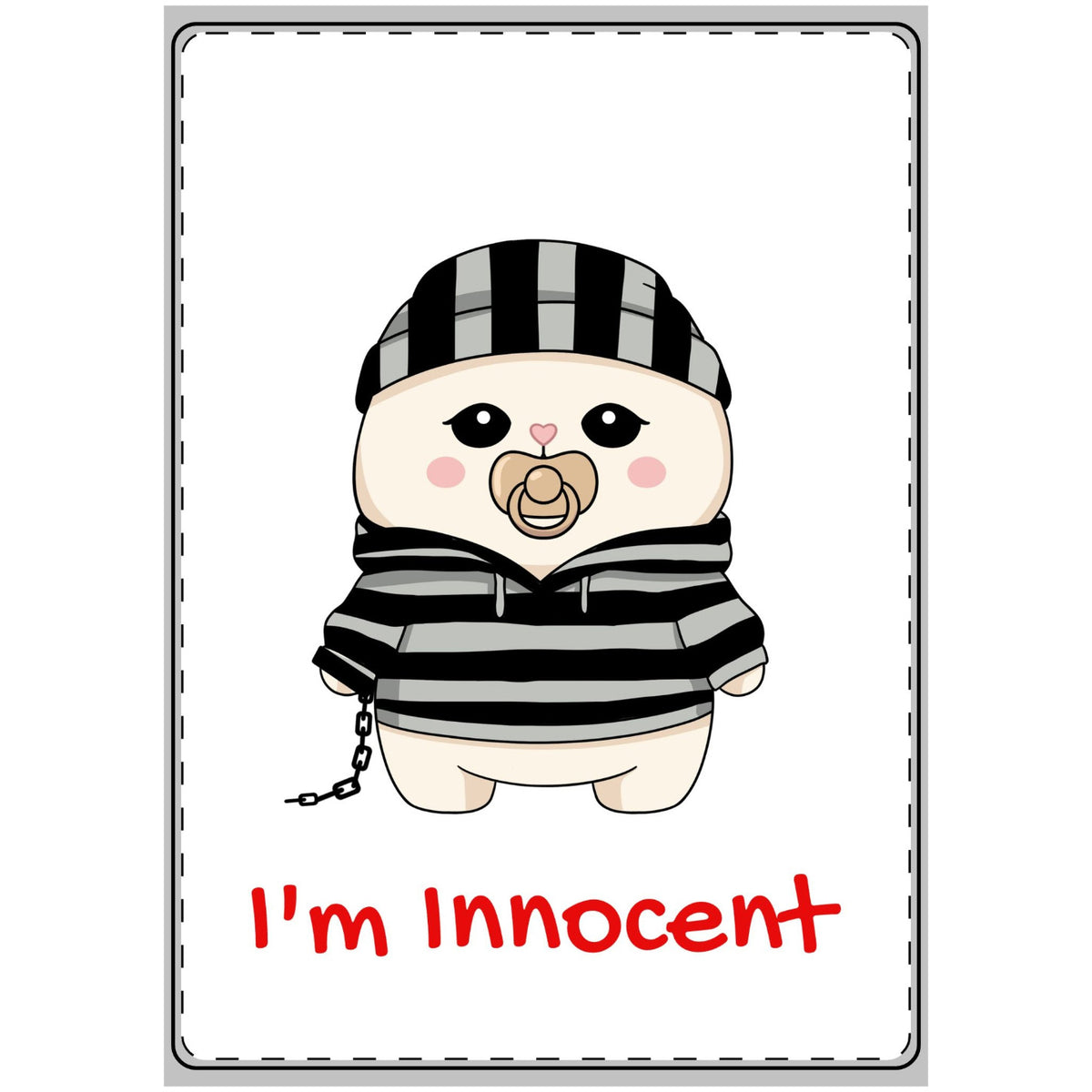 I'm Innocent - Greeting Card