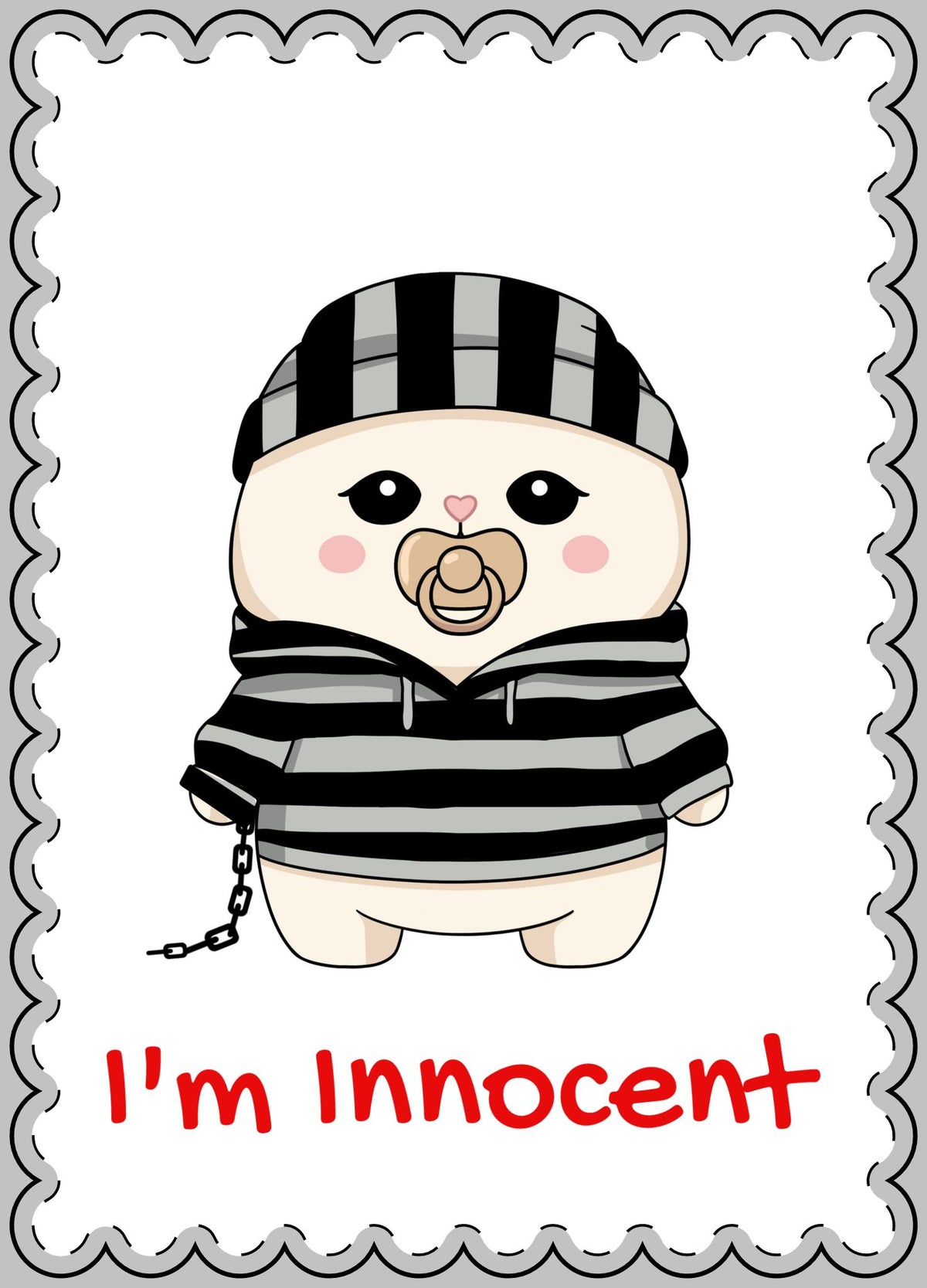 I'm Innocent - Greeting Card