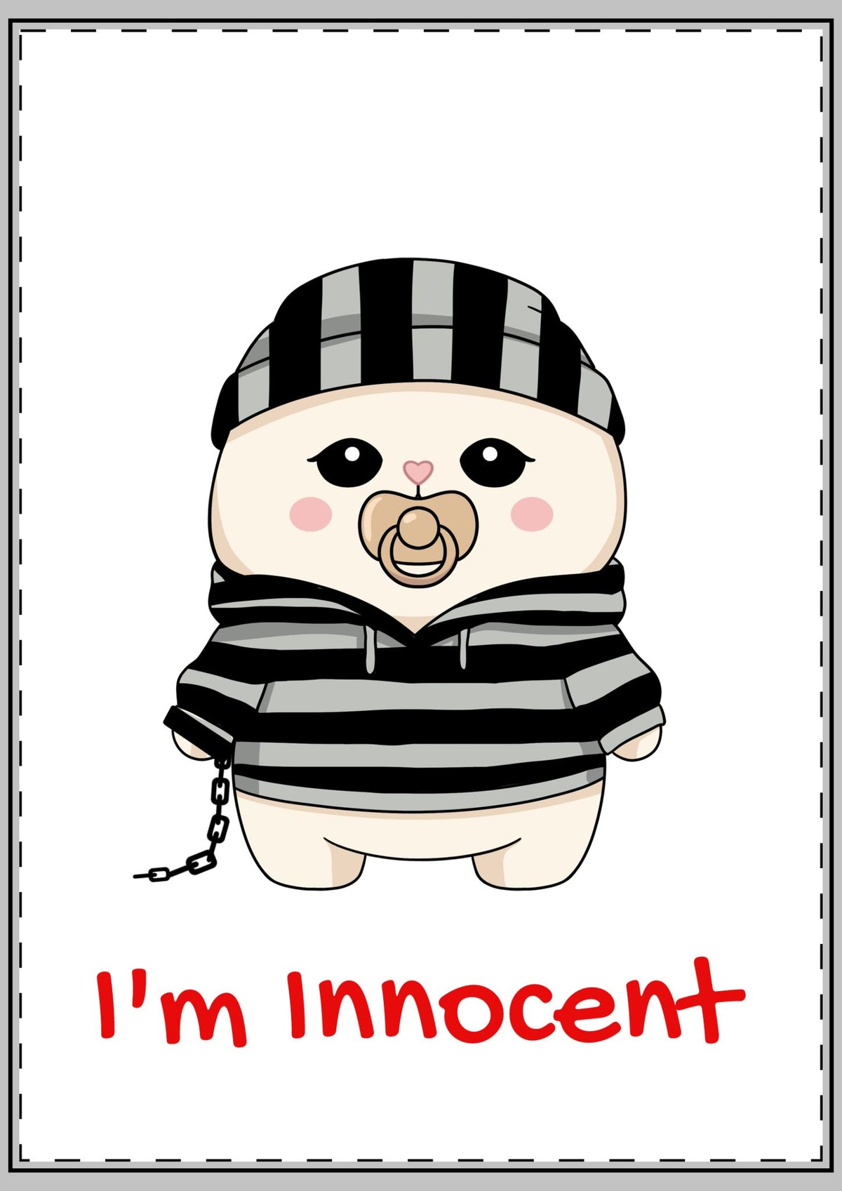I'm Innocent - Greeting Card