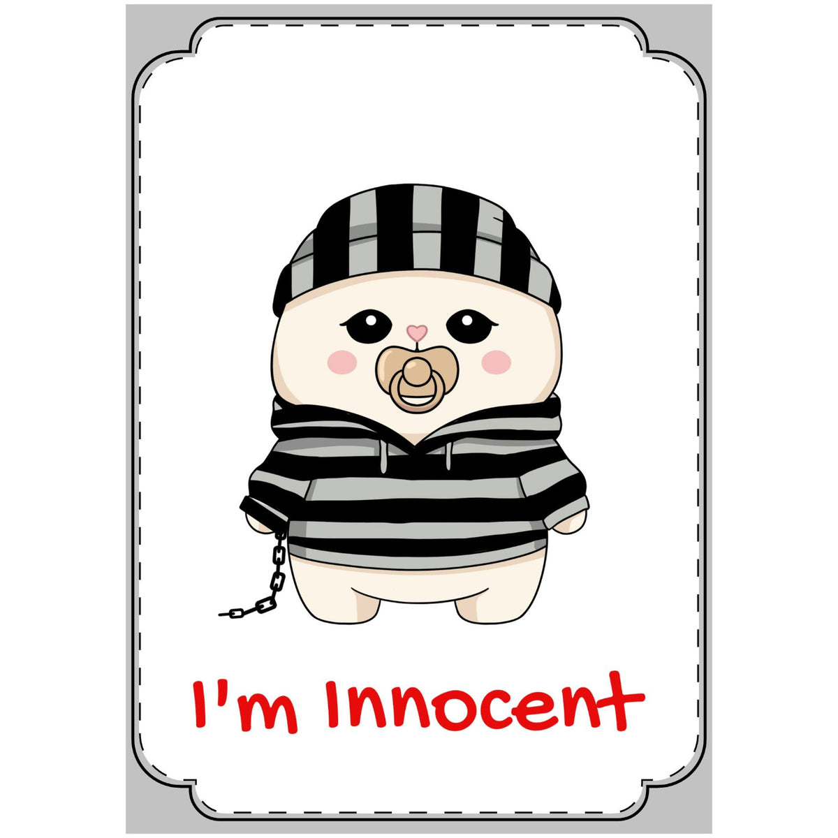 I'm Innocent - Greeting Card