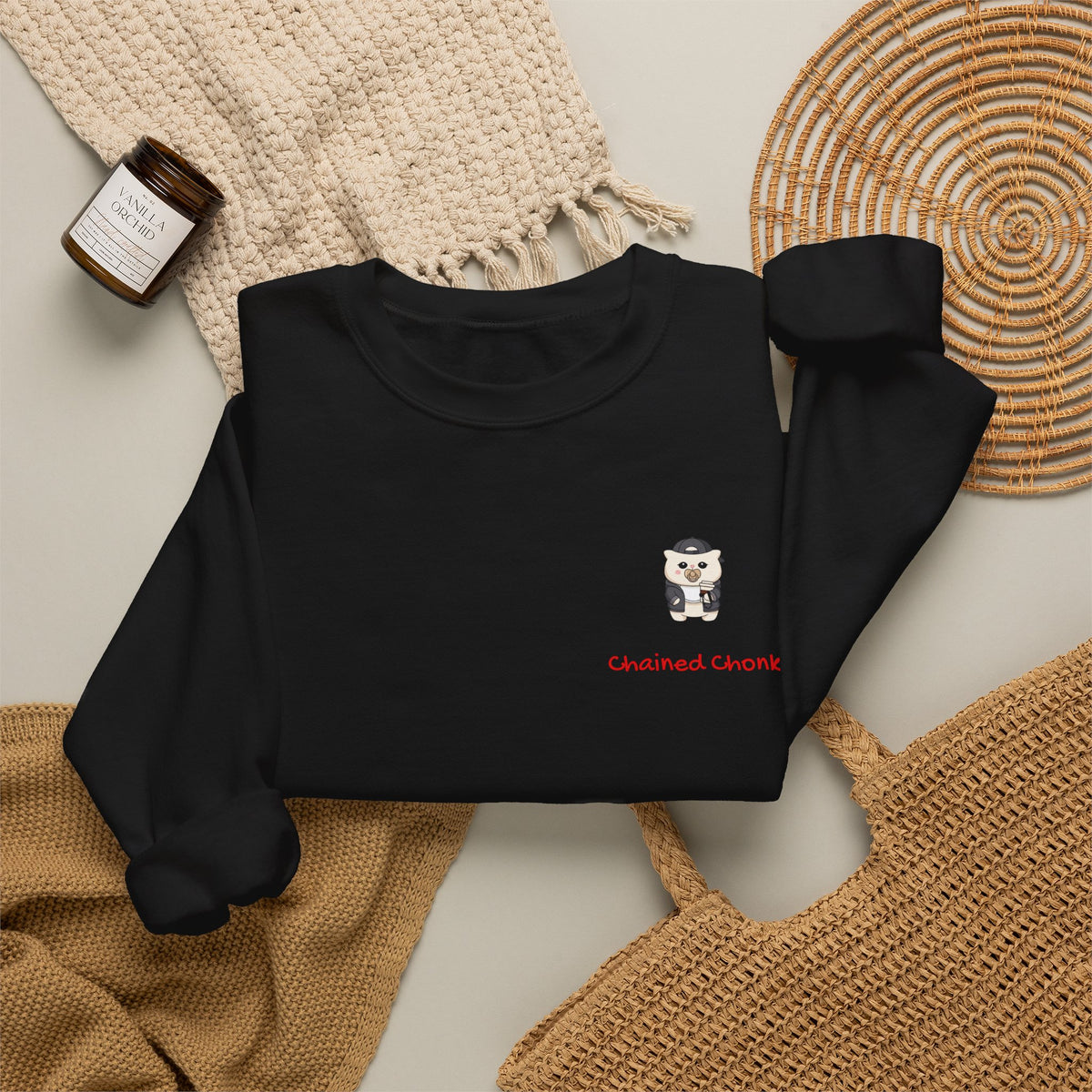 "Chained Chonk" Crewneck Sweatshirt