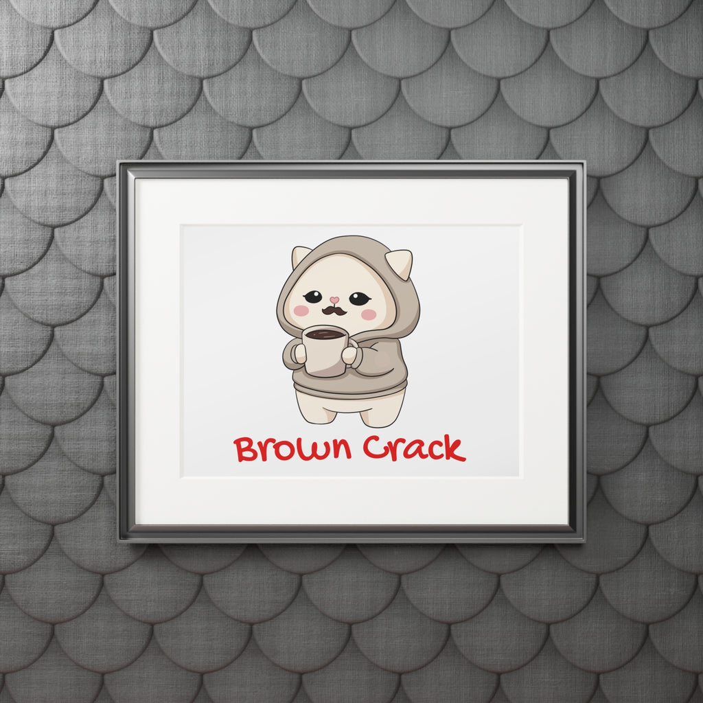 “Brown Crack” Kawaii Wall Art