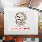 “Brown Crack” Kawaii Wall Art