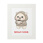“Brown Crack” Kawaii Wall Art