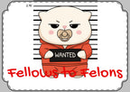 Fellows to Felons Greeting Card