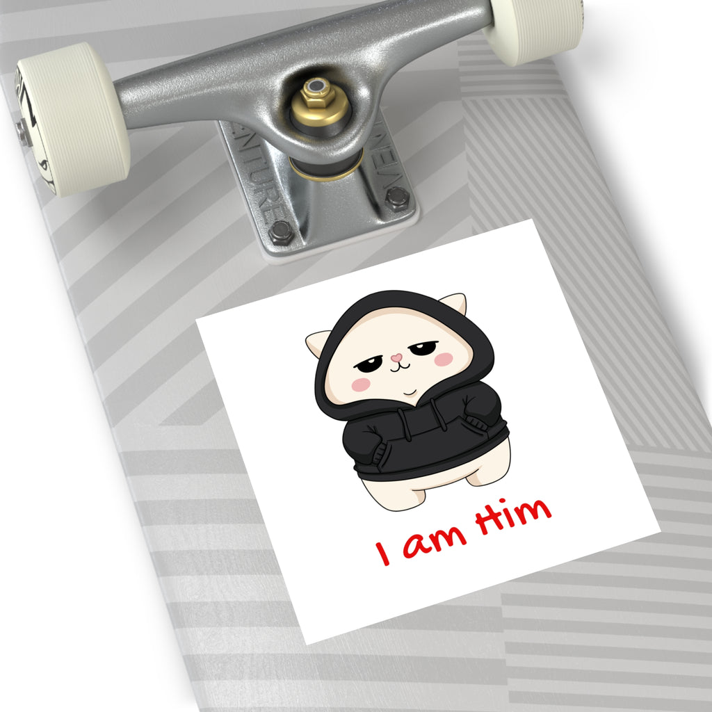 "I am Him" Square Vinyl Sticker