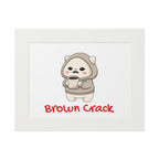 “Brown Crack” Kawaii Wall Art