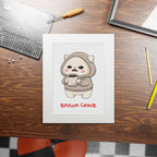 “Brown Crack” Kawaii Wall Art