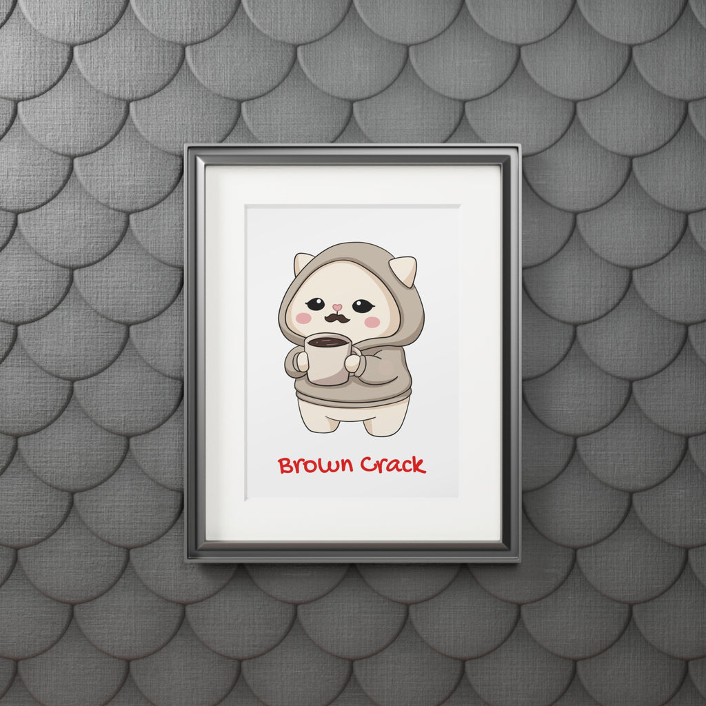 “Brown Crack” Kawaii Wall Art