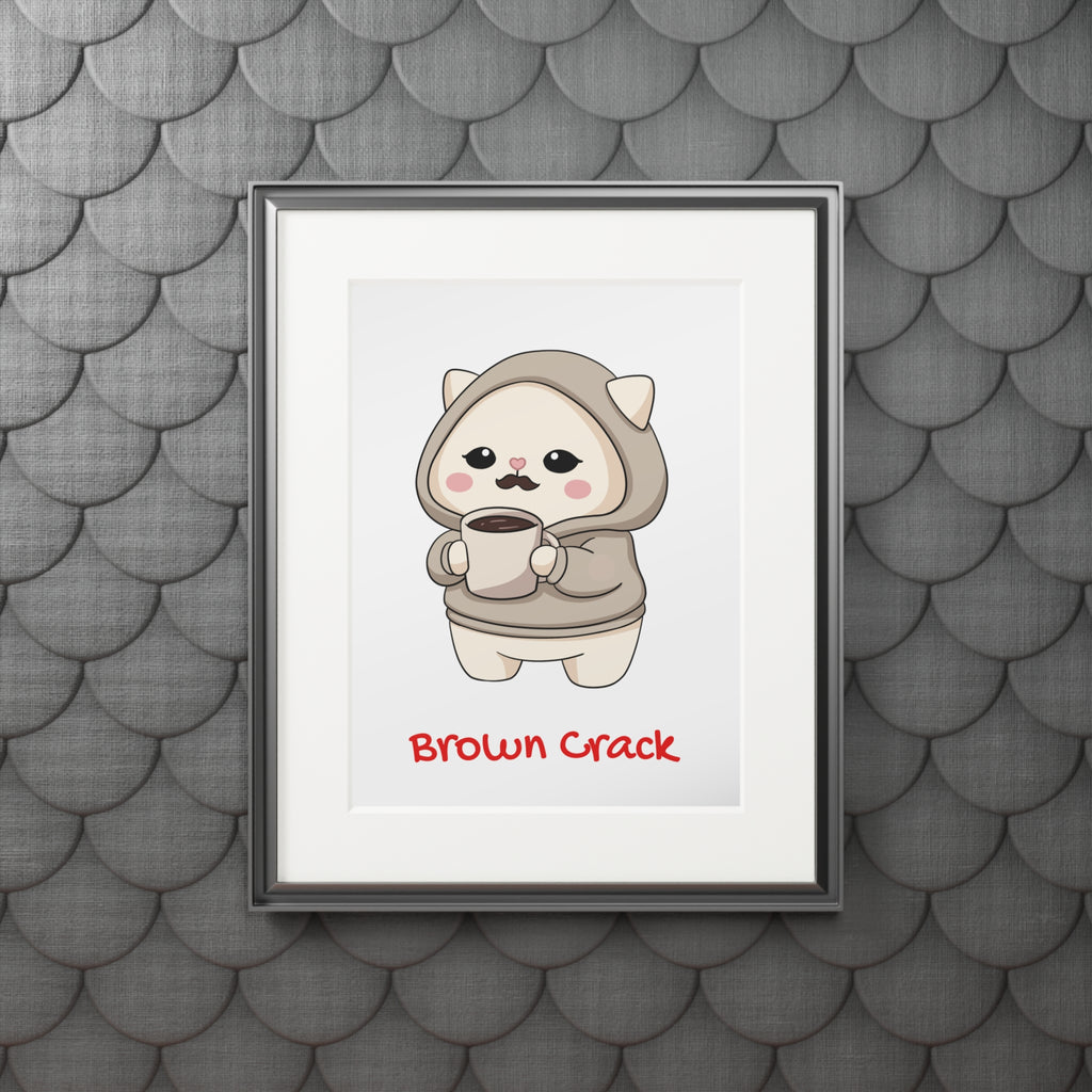 “Brown Crack” Kawaii Wall Art