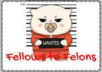 Fellows to Felons Greeting Card