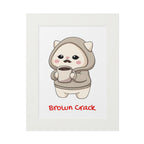 “Brown Crack” Kawaii Wall Art