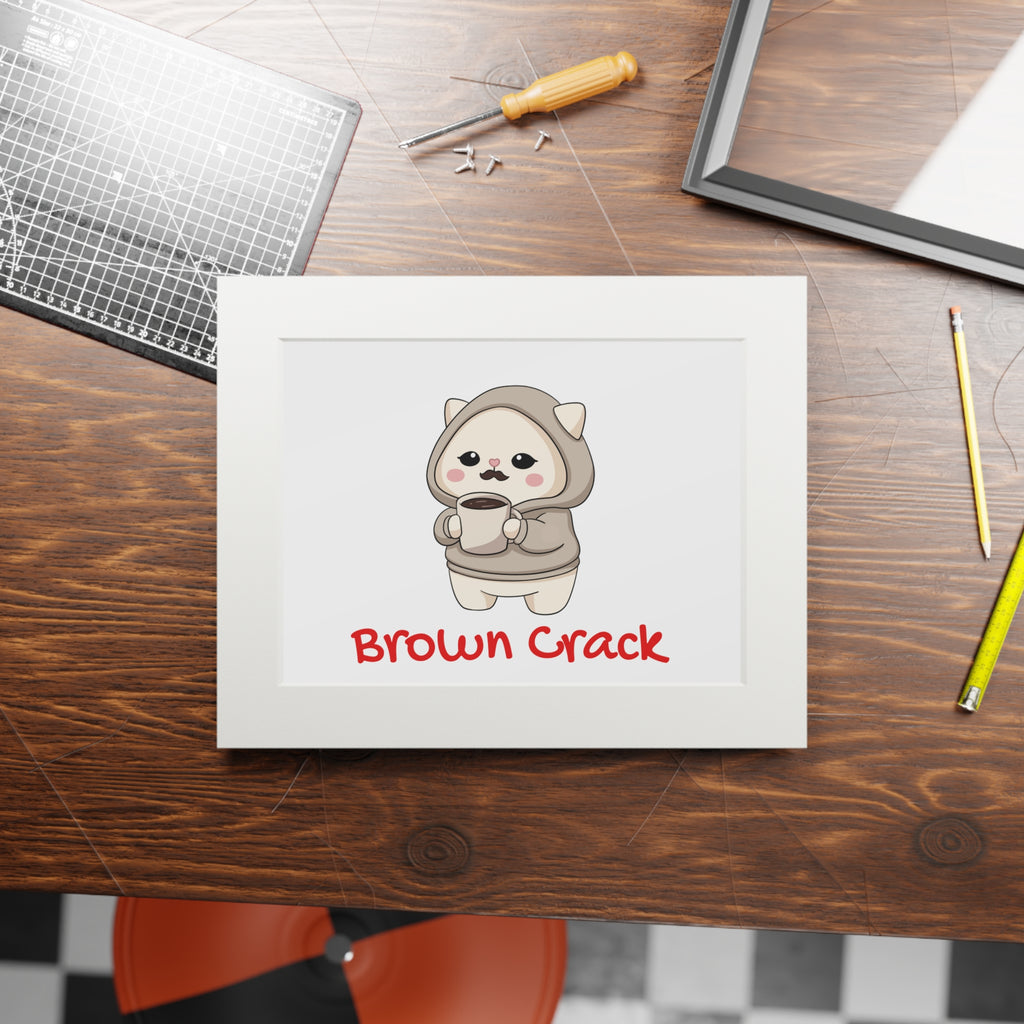 “Brown Crack” Kawaii Wall Art