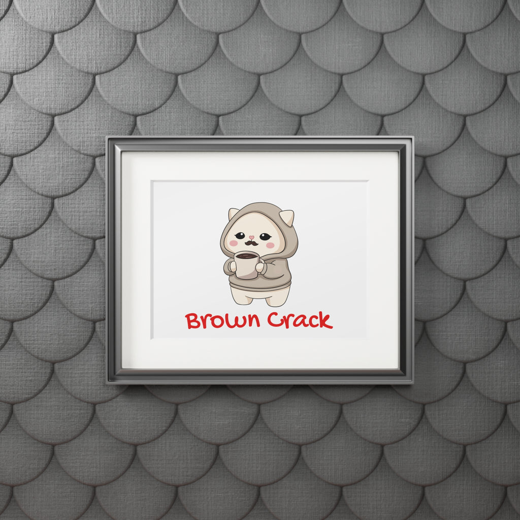 “Brown Crack” Kawaii Wall Art