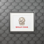“Brown Crack” Kawaii Wall Art