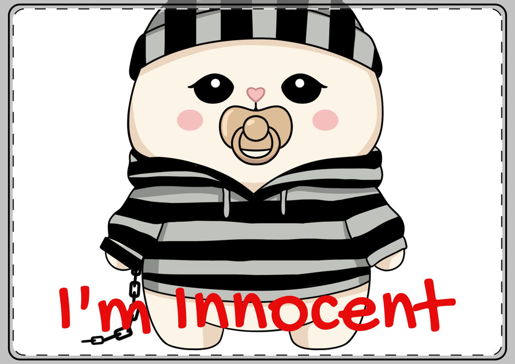 I'm Innocent - Greeting Card