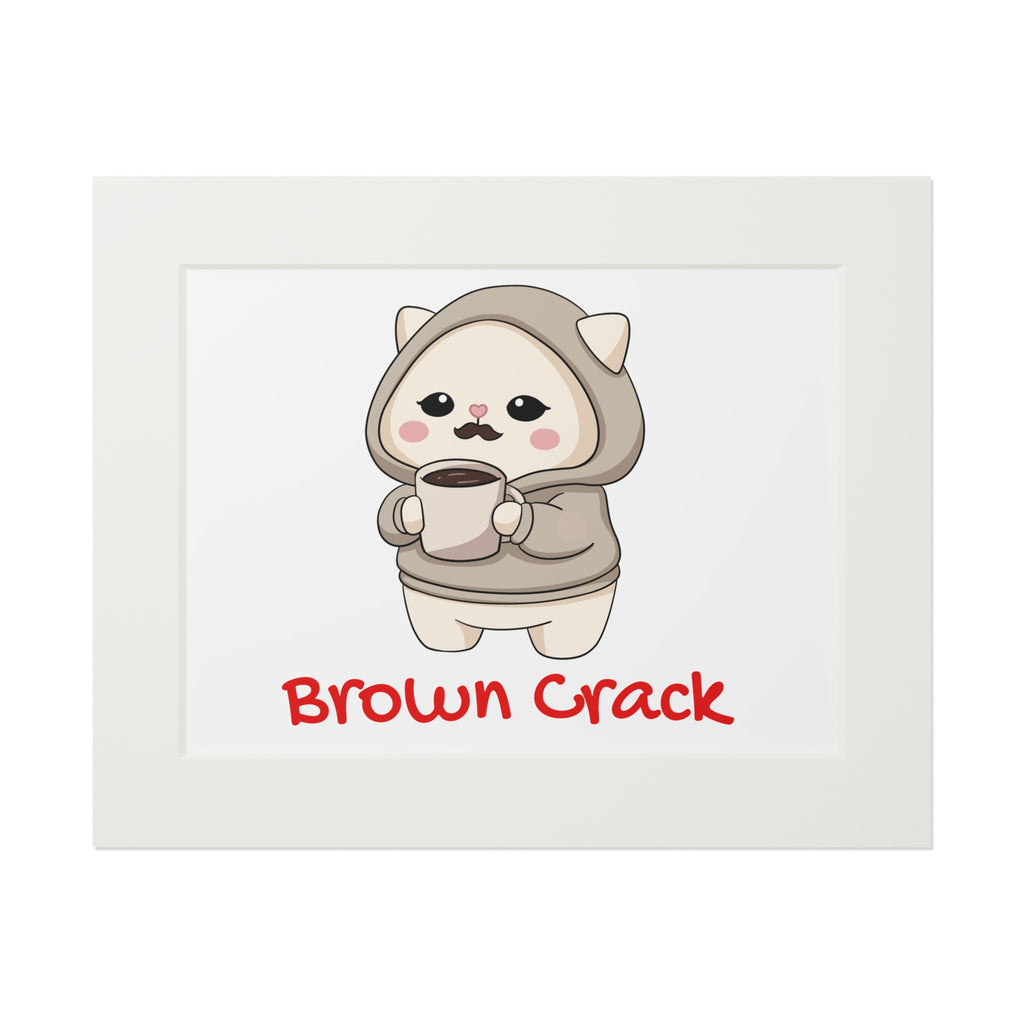 “Brown Crack” Kawaii Wall Art