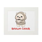 “Brown Crack” Kawaii Wall Art